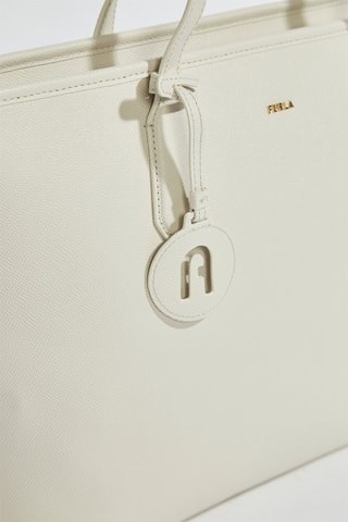 Cabas en cuir CLassic - Taille M - Blanc - Furla