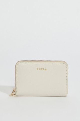 Portefeuille en cuir Gardenia - Taille S - Blanc - Furla