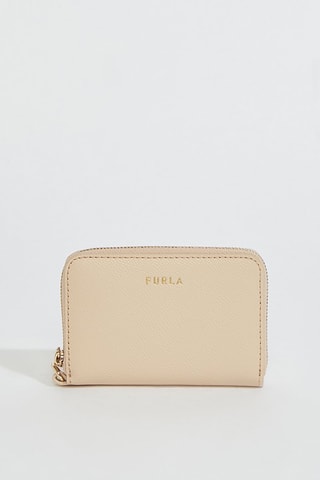 Portefeuille en cuir Gardenia - Taille S - Beige - Furla