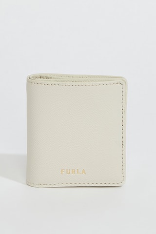 Portefeuille en cuir Gardenia - Taille S - Blanc - Furla
