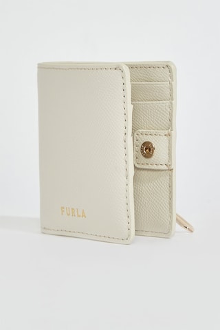Portefeuille en cuir Gardenia - Taille S - Blanc - Furla