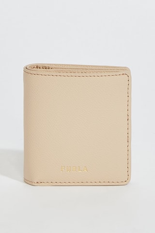 Portefeuille en cuir Gardenia - Taille S - Beige - Furla
