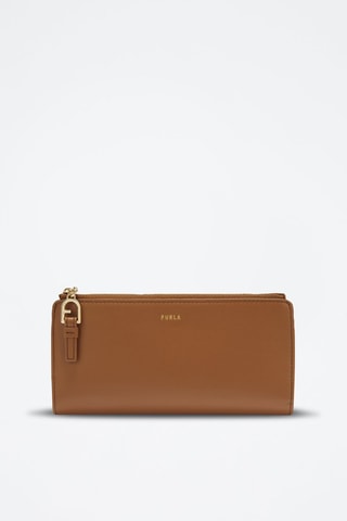 Portefeuille en cuir Nuvola Continental - Marron - Furla
