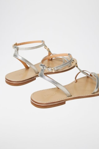 Sandales en cuir de mouton - Argenté - Twin Set