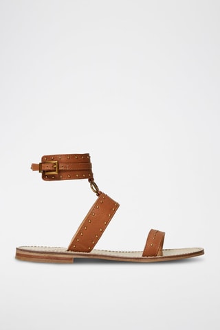 Sandales en cuir - Marron - Twin Set