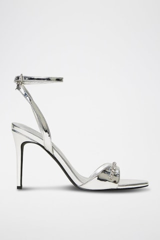 Sandales à talons vernies - Argenté - Twin Set
