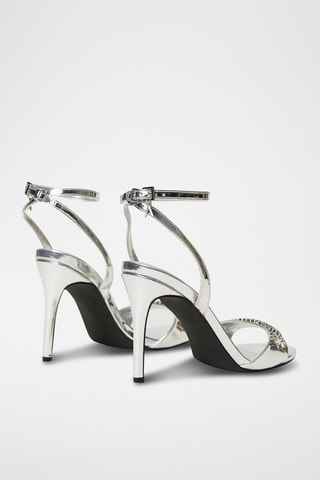 Sandales à talons vernies - Argenté - Twin Set