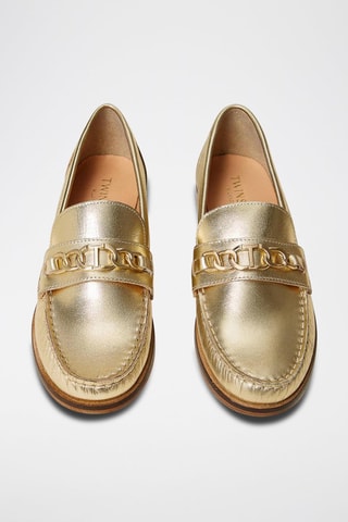 Mocassins en cuir - Doré - Twin Set