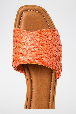 Mules en cuir - Orange - Twin Set