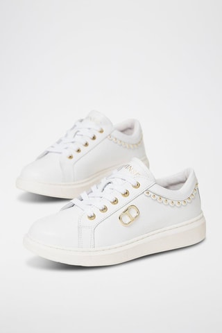 Baskets en cuir - Blanc - Twin Set