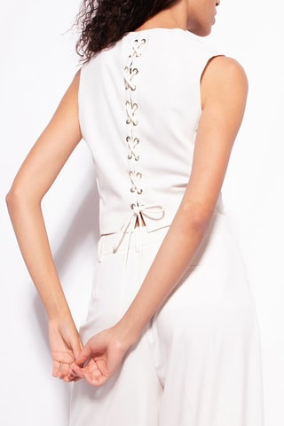 Gilet sans manches - Blanc - Pinko