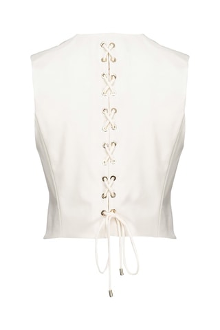 Gilet sans manches - Blanc - Pinko