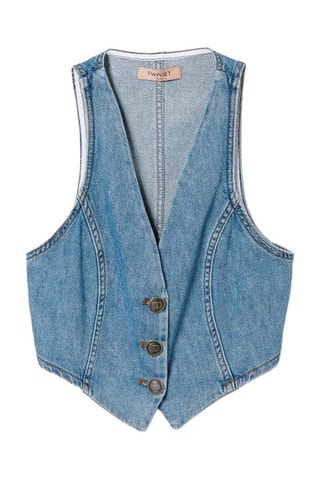 Gilet en jean - Bleu - Twin Set