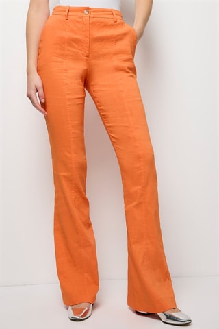 Pantalon en lin - Orange - Pinko