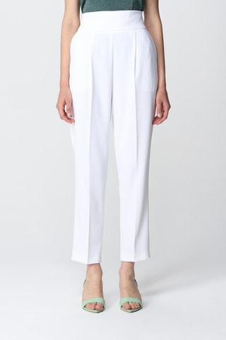 Pantalon taille haute - Blanc - Pinko