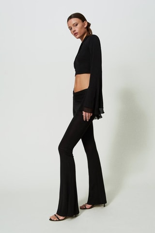 Pantalon flare - Noir - Twin Set