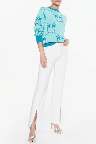 Pantalon taille haute - Blanc - Pinko