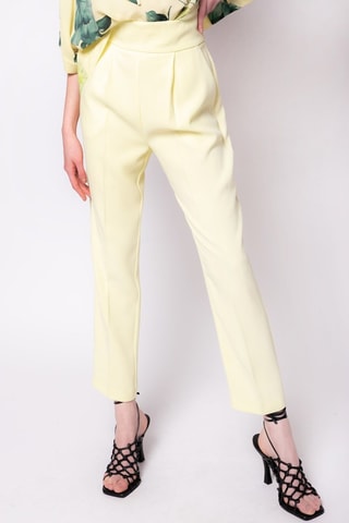 Pantalon 7/8 taille haute - Jaune - Pinko