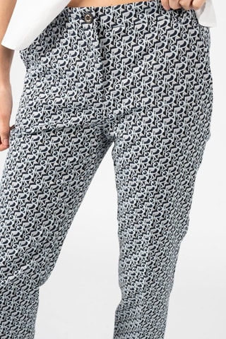 Pantalon taille haute - Bleu - Pinko