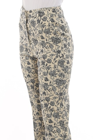 Pantalon taille haute - Bleu foncé et beige - Pinko