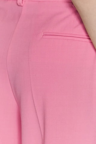 Pantalon en laine taille haute - Rose poudré - Pinko