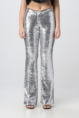 Pantalon taille haute - Argenté - Pinko