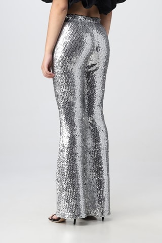 Pantalon taille haute - Argenté - Pinko