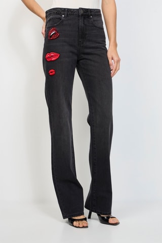 Jean flare taille haute - Gris foncé - Pinko
