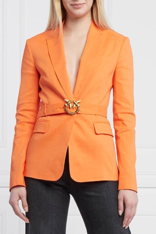 Veste en lin - Orange - Pinko