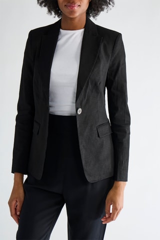 Veste en lin - Noir - Pinko