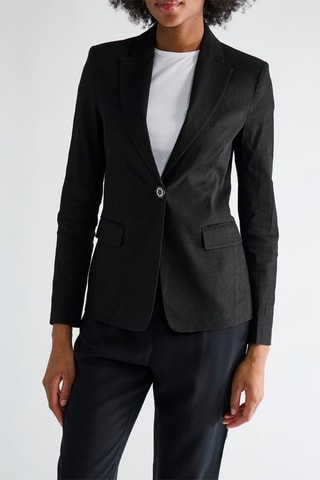Veste en lin - Noir - Pinko