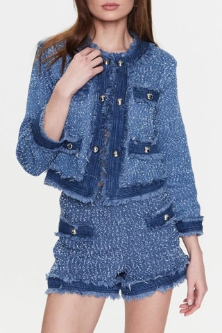 Veste en tweed - Bleu - Pinko