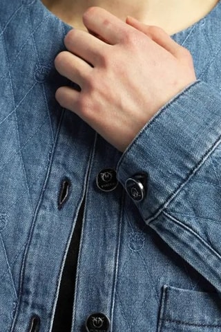 Veste en jean - Bleu - Pinko