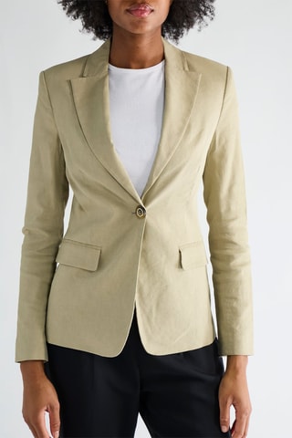 Veste en lin - Vert - Pinko
