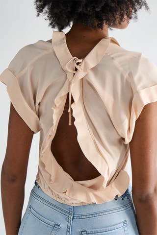 Top en soie - Rose poudré - Pinko