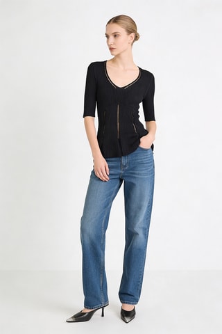Top - Noir - Twin Set