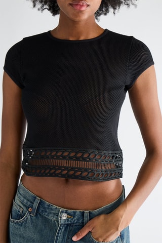Crop top - Noir - Pinko