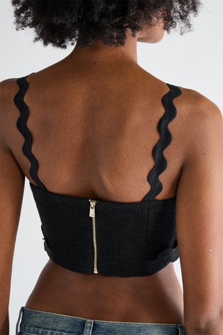 Crop top - Noir - Pinko