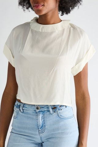Top en soie - Blanc - Pinko