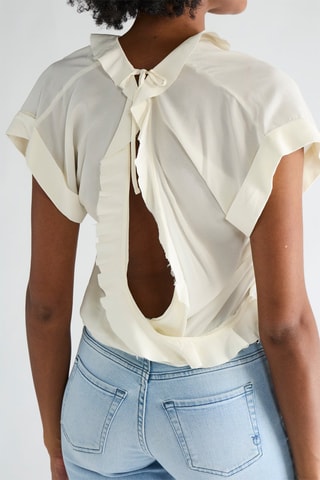 Top en soie - Blanc - Pinko