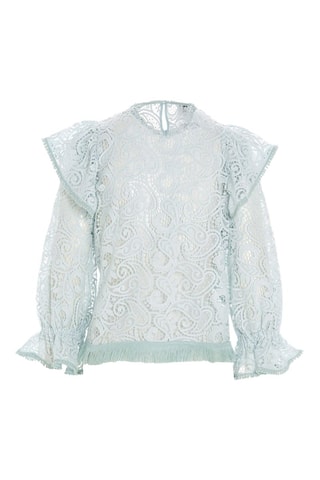 Top en dentelle - Bleu - Pinko