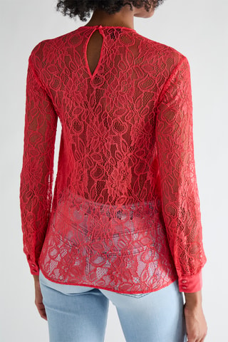 Top bi-matière - Rose - Pinko
