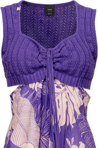 Top trompe-l’œil - Violet - Pinko