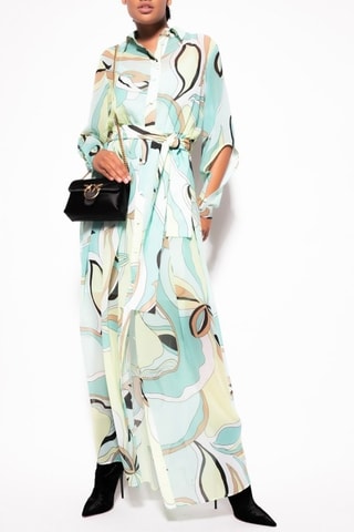 Robe chemise - Vert clair - Pinko