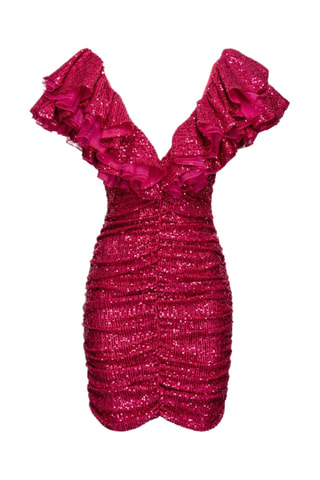 Robe drapée - Grenat - Pinko
