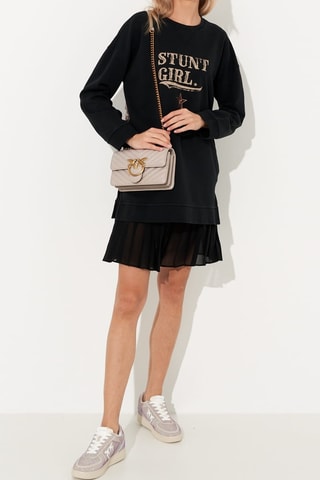 Robe sweat trompe-l’œil - Noir - Pinko