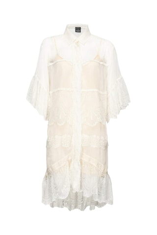 Robe chemise - Blanc - Pinko