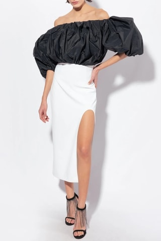 Robe midi - Blanc - Pinko
