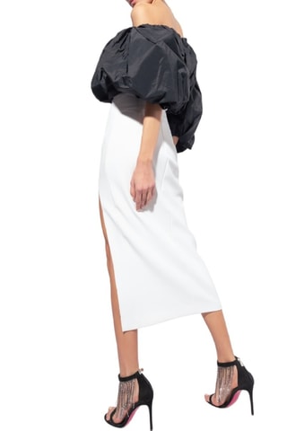 Robe midi - Blanc - Pinko