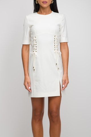Robe fourreau - Blanc - Pinko